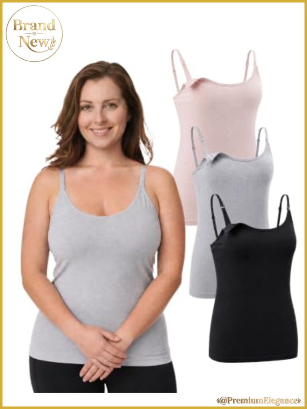 Under Control Nursing Cami Tank Tops 3-Pack